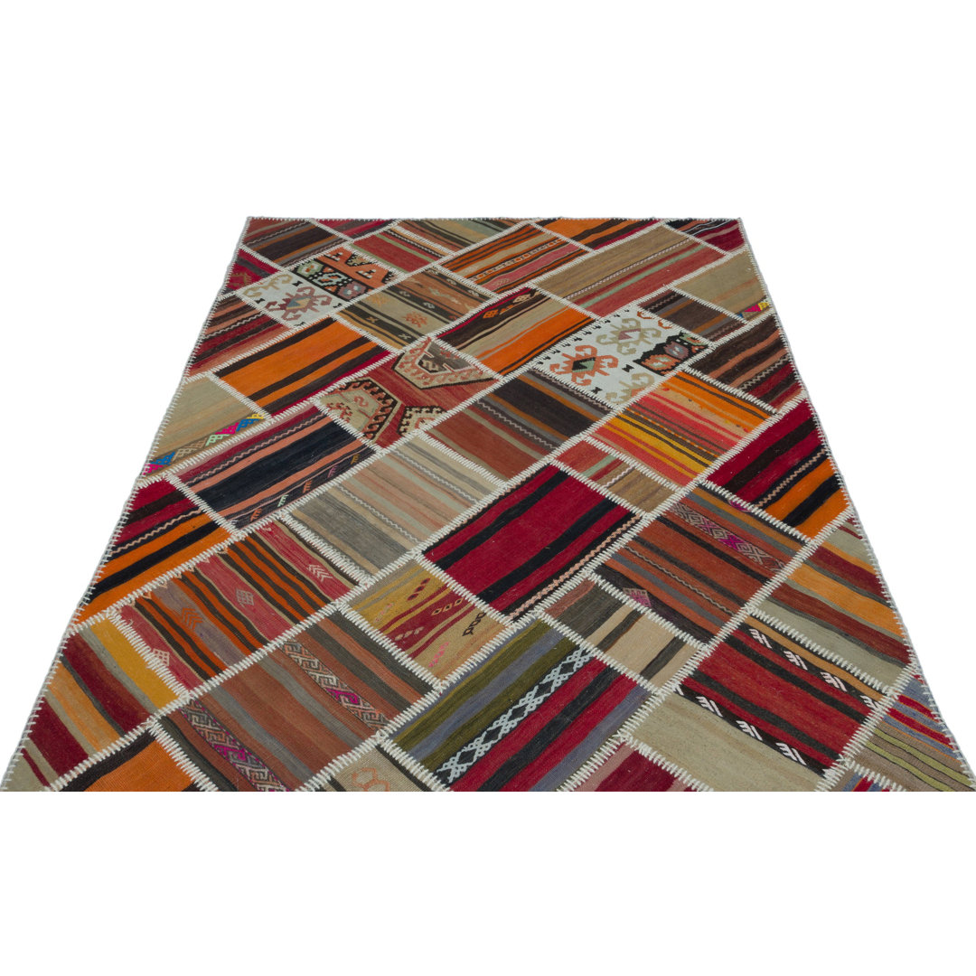 Round Arnone Hand Knotted Area Rug