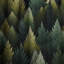 Motif vert forêt - Rideau bohémien - Velours obscurcissant - 1 panneau-107575421