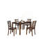 Ensemble de table de salle à manger 5 pièces de style transitionnel 1 table et 4 chaises de table de salle à manger rectangulaire