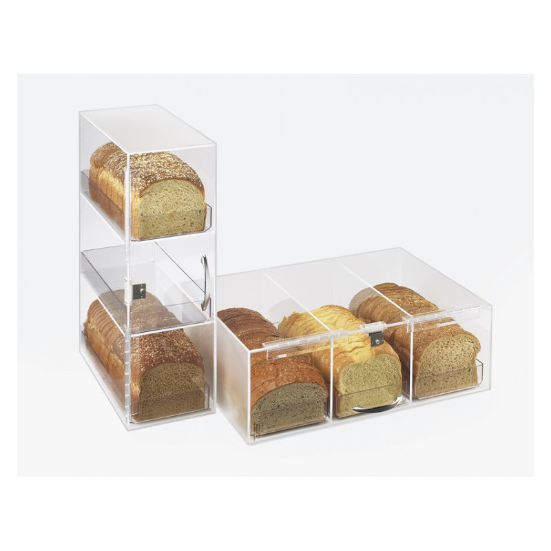 Classic Three Section Clear Bread Box