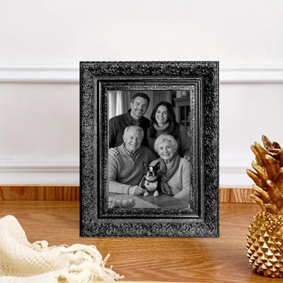 Cadre photo noir de style rétro 1pc pour photos et décorations 8 "x 10"
