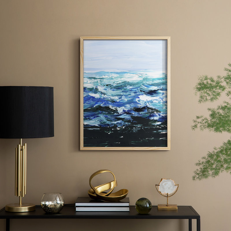 «Sous la surface de la mer I», H 21 po x l 17 po, Naturel