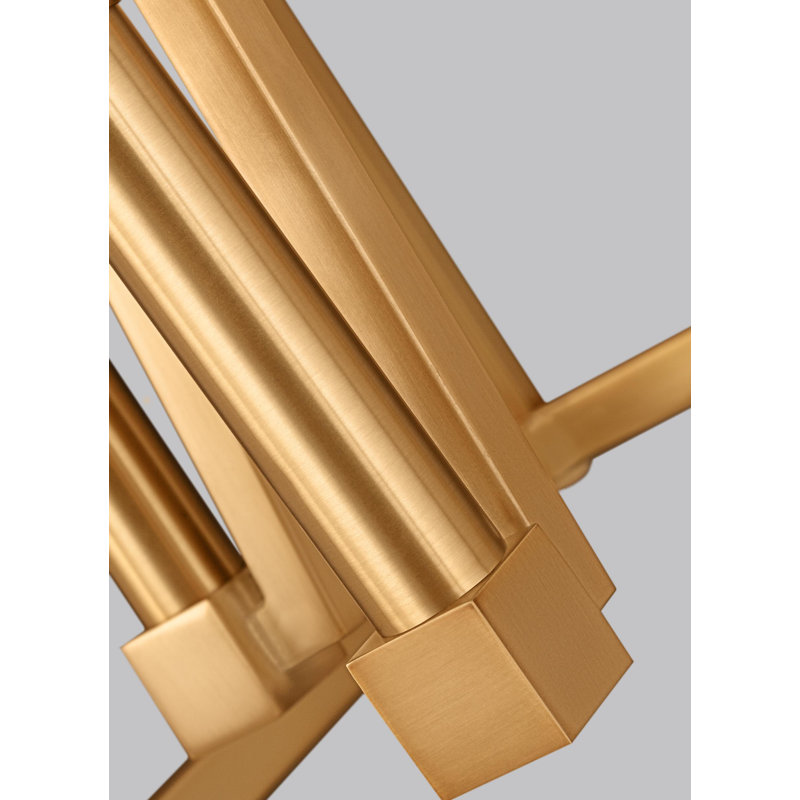 Conant 4 - Light Pendant, Gilded Satin Brass, 19" H x 18" W x 18" D