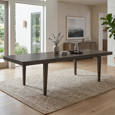Farrington Solid Wood Extendable Rectangular Dining Table