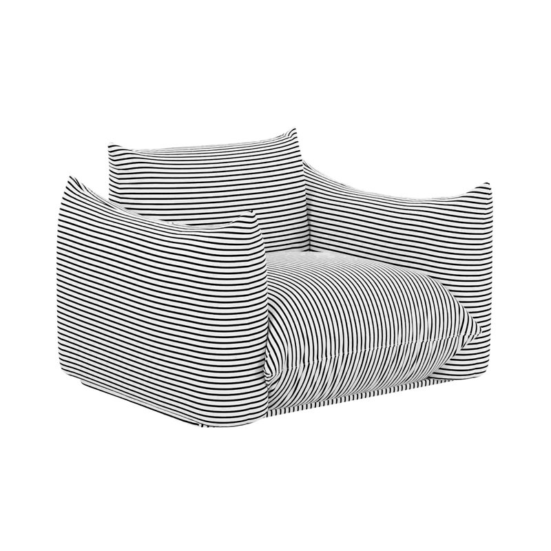 Saint-Tropez-Outdoor-Chair-UK Upholstered Armchair, Black