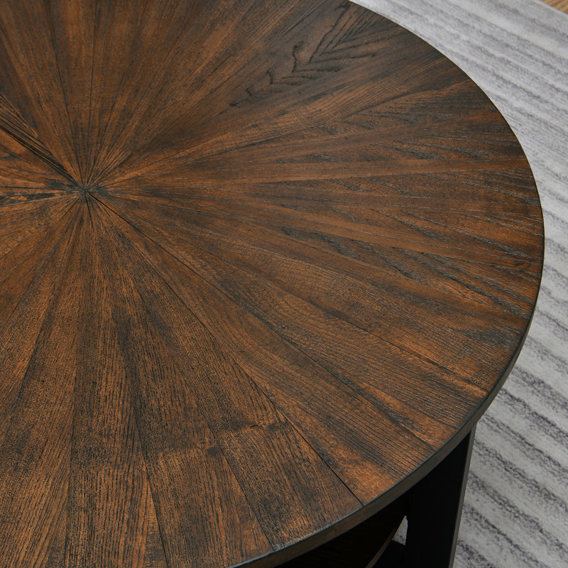 Table basse avec rangement Frame, Brun