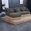 Canapés profonds modulaires Chenille Leopard Modern Living Home