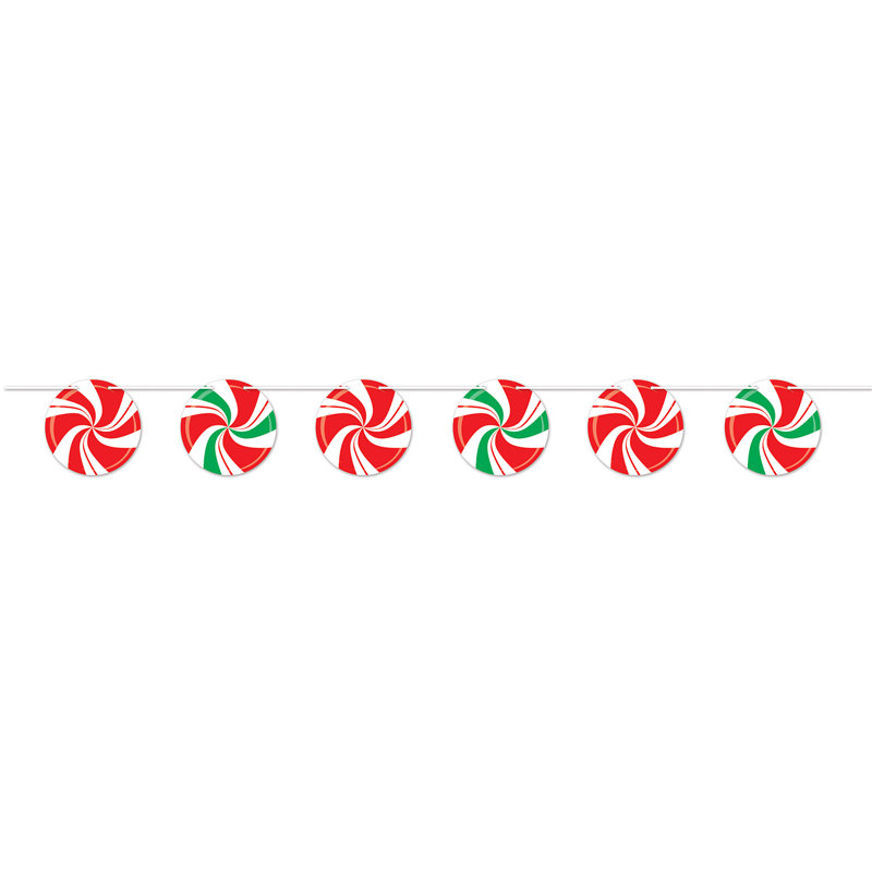 Christmas Peppermint Streamer