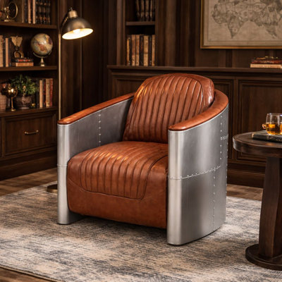 Langford Industrial Lounge Chair