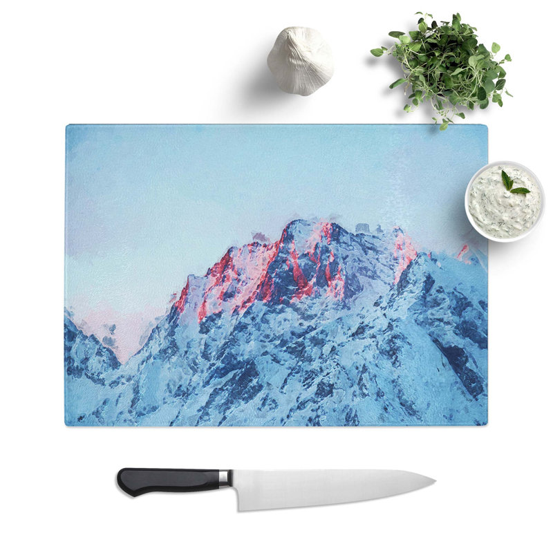 Glass Mountain Peak in Russia in Abstract Chopping Board, 28.5 cm W x 20 cm L