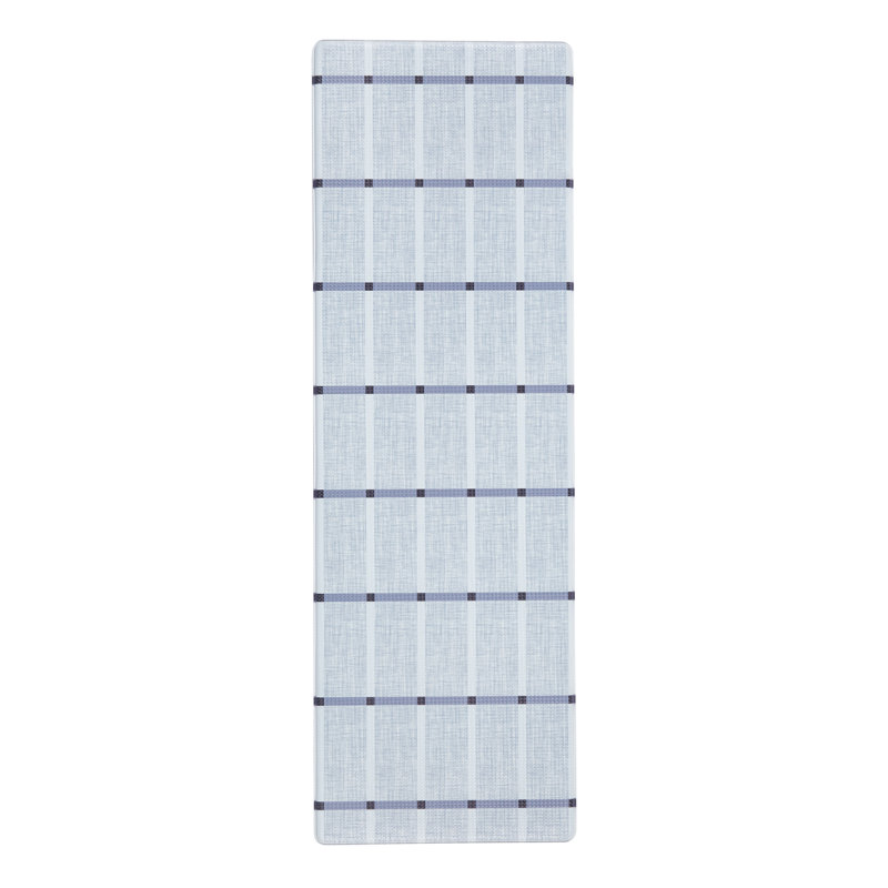 Blue Plaid Comfort Plus Anti-Fatigue Kitchen Mat
