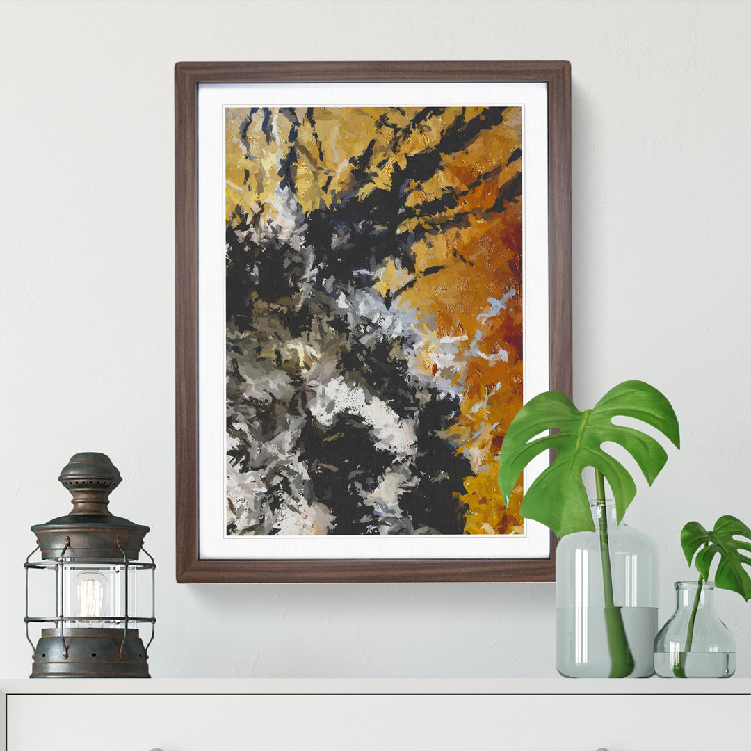 Broken Form Abstract - Wall Art