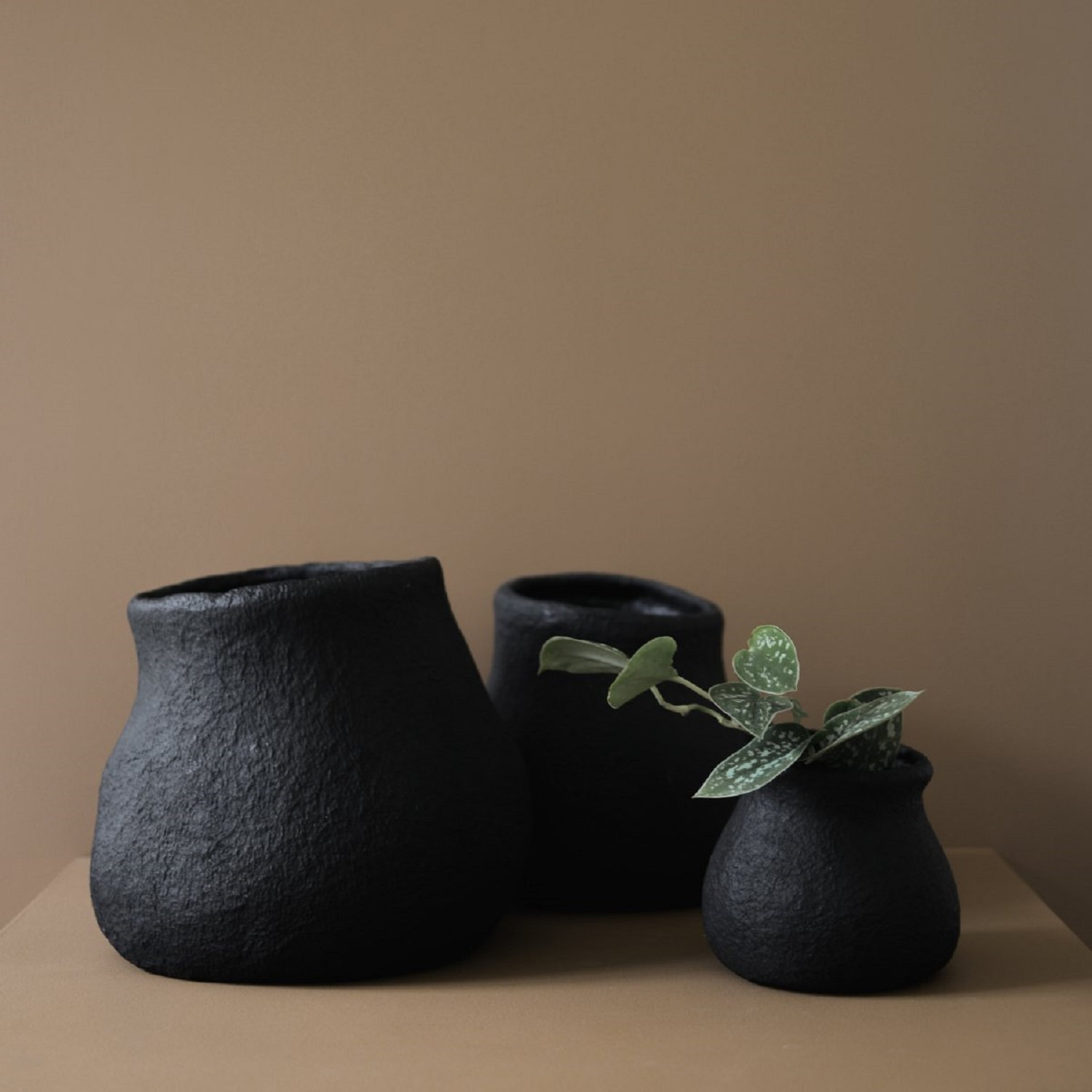 Baum Earthenware Table Vase, 3.93" W x 3.93" D
