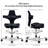 HÅG Capisco Adjustable Sit-to-Stand Height Chair with Footring-123277428-123277980