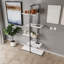 Aliona 80cm W Metal Shelving Unit-270472565