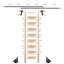 Maple 8.92' 8-Step Wood Removable Sunburst Wheel Ladder-25409869-25409870-25409872