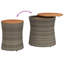 Ensemble de 2 tables d'appoint pour terrasse avec plateau en bois Latitude Run® Latitude Run®-292937982