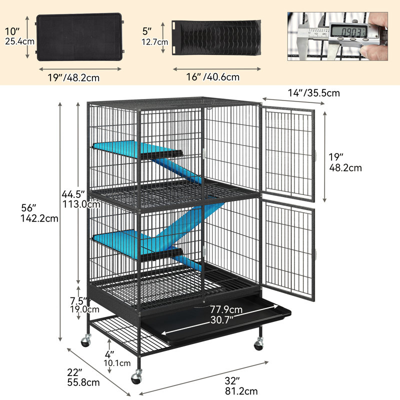 Cage pour petits animaux Evanelle
