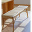 Banc en bois massif et canne Brylynn-1141866677
