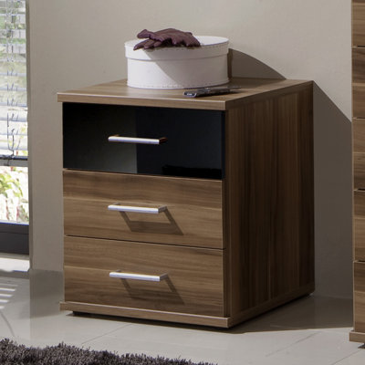 Grus 46cm W Manufactured Wood Bedside Table