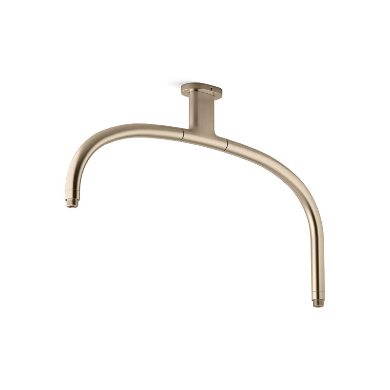 Statement Iconic Dual Shower Arm, Vibrant Brushed Bronze