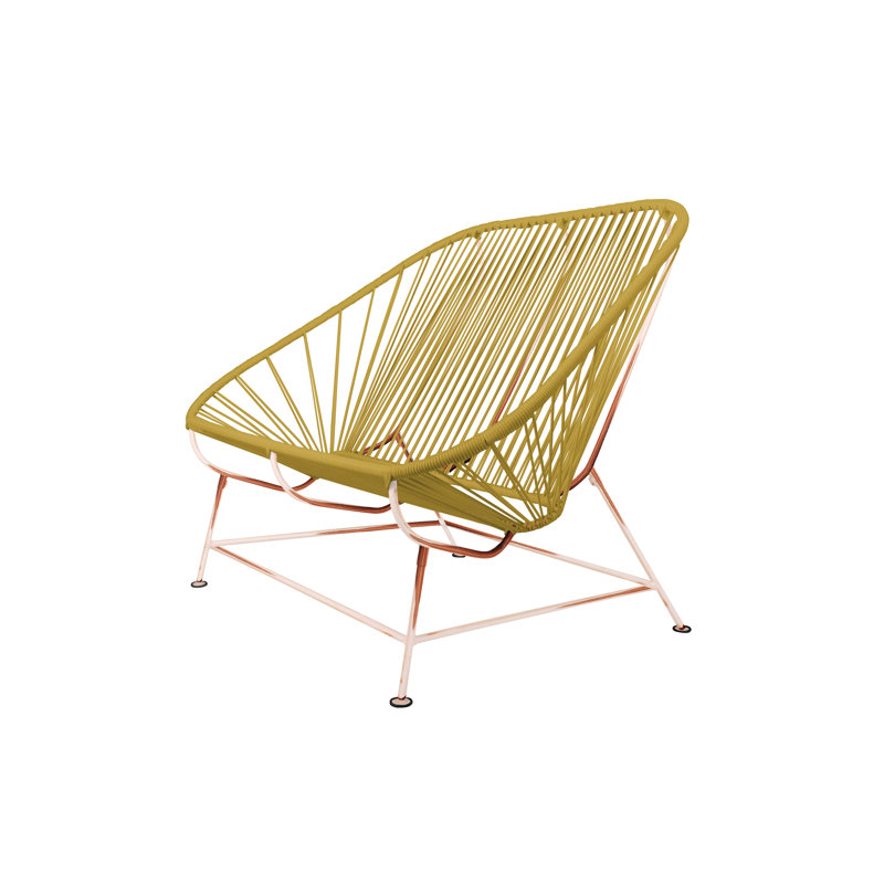InLove Indoor/Outdoor Handmade Loveseat, Gold/Copper
