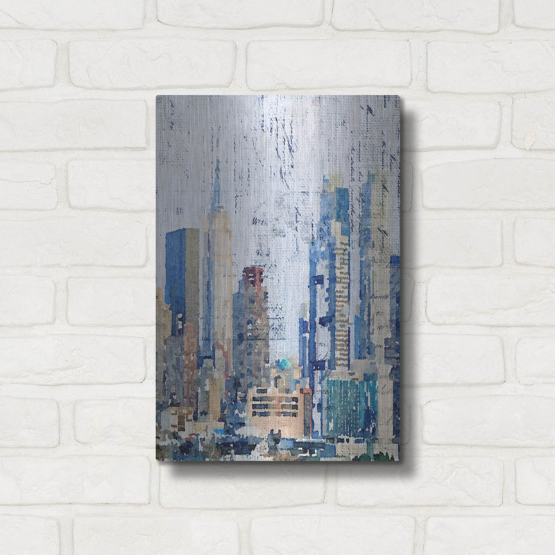 «New York City» par Irena Orlov, art mural en métal, 16 po x 24 po, H 16 po x l 12 po