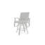 Fauteuil pivotant à hauteur de balançoire en aluminium avec accoudoirs en polymère de qualité marine Belle Isle-98940917-98940943