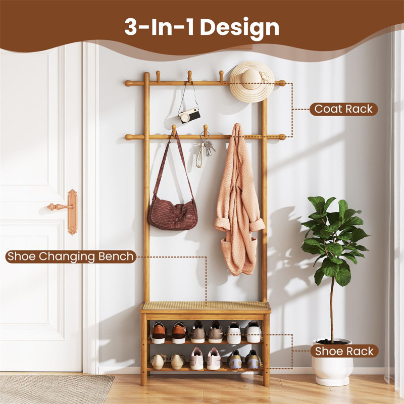 Hall Tree 71cm Wide
