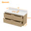 Ensemble de meuble-lavabo mural 48 po avec lavabo Dyerville