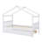 Wooden House Bed With Trundle Bed-1586855604