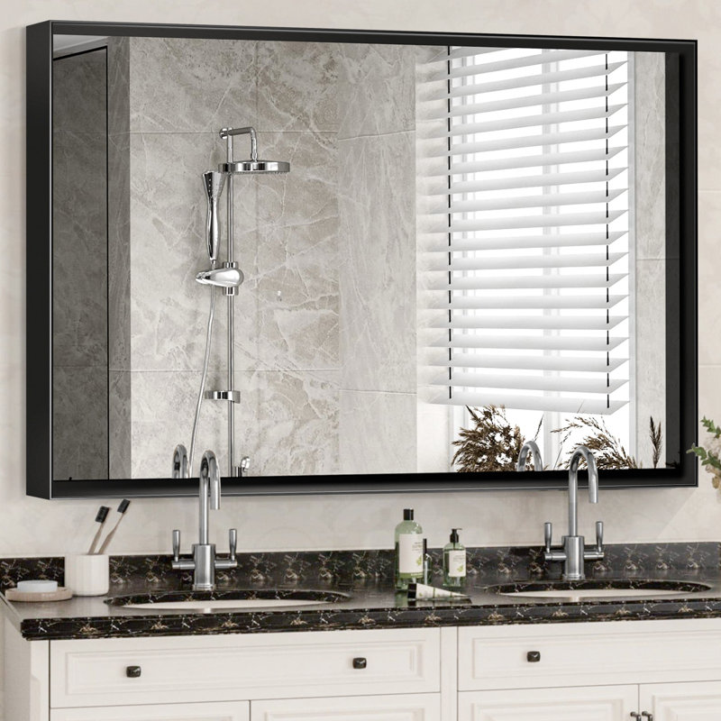 Miroir de bain, 36,25 po x 24 po, Black