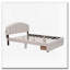 Lit plateforme tapissier Teddy-224777879