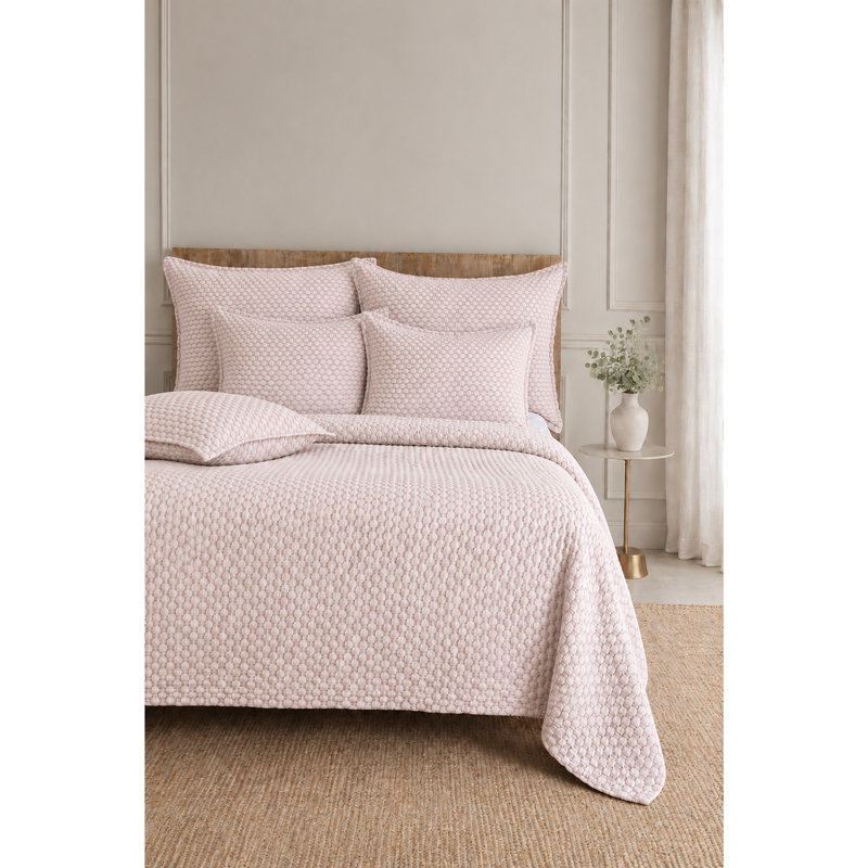 Avalon Geometric Blanket, Twin / Twin XL, Blush