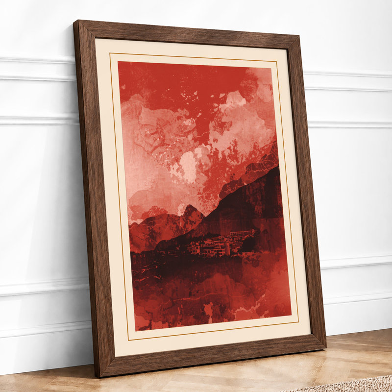 Turbulent Skies Dramatic - Framed Print, A3 - 42.0 x 29.7 cm, Walnut