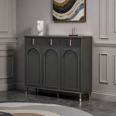French style romantic storage shoe cabinet