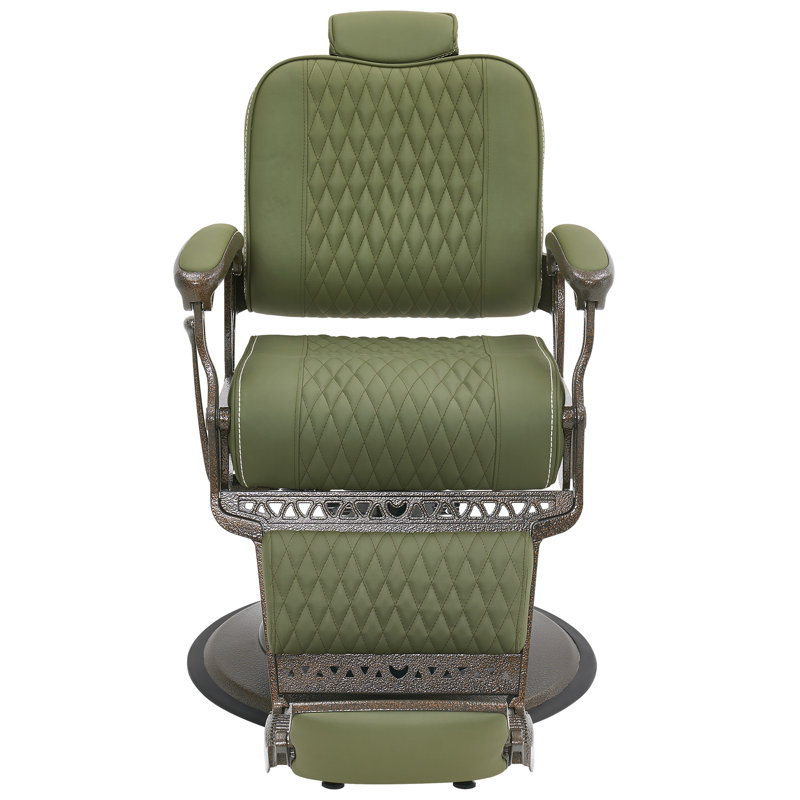 Fauteuil inclinable de salon de coiffure 25 po, Similicuir vert