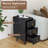Narrow End Table With 3 Deep Drawers-836376168