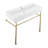 Claire 40 Ceramic Console Sink White Basin-1008977587