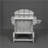 HDPE Folding Adirondack Chair With Dual Cup Holder - Composite Adirondack Chair With Wood Texture-1775714175