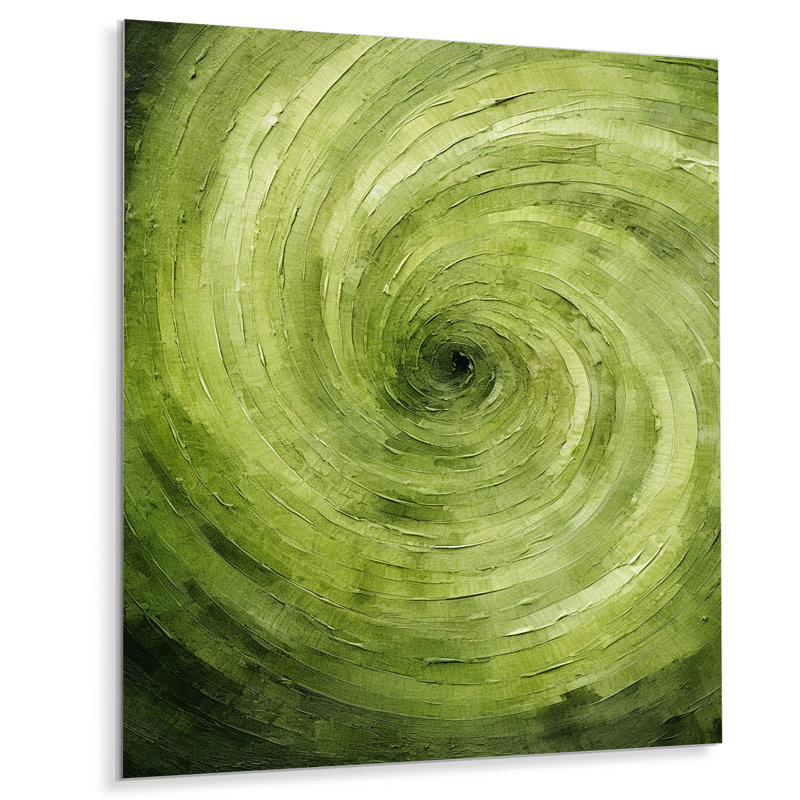 Colleena - spirale abstraite, impression murale en métal, H 20 po x l 12 po x P 1 po