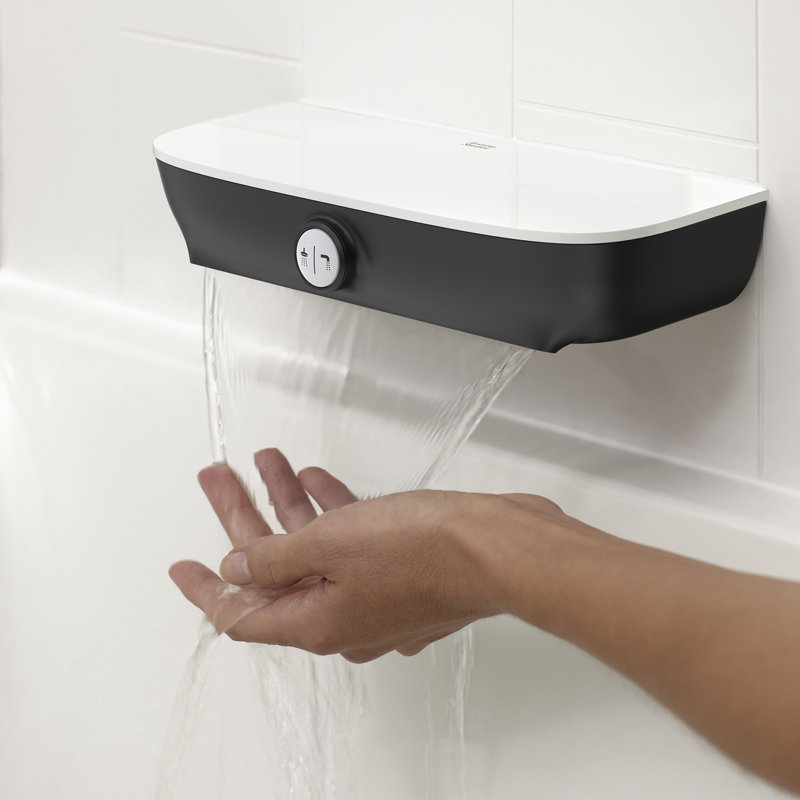ASPIRATIONS Diverting Waterfall Tub Spout, Matte Black