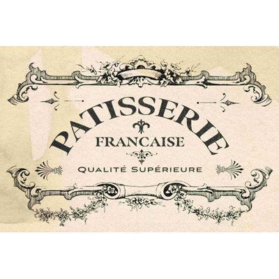 Antique French Label I par Jacob Green - reproduction d'art sur toile tendue