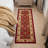 Homeline Non-Slip Rubberback Oriental Indoor Runner Rug, Dark Red-397911915