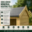 Total Sheds 11ft x 9ft Pent Garden Shed - Single Door - No Windows - Pressure Treated Timber - UK Manufactured