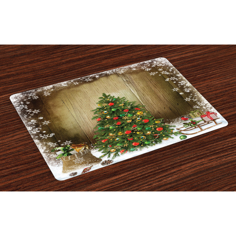 Newnan Christmas Pine Tree Presents Placemat