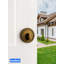 MRML Deadbolt Brushed Gold Keyed Entry Dead Bolt Lock, Single Cylinder, Lock with Key, Used for Exterior Front Entrance Entry Door-134699360