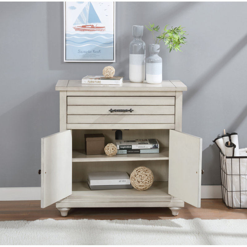 Vosdan Solid Wood Accent Cabinet