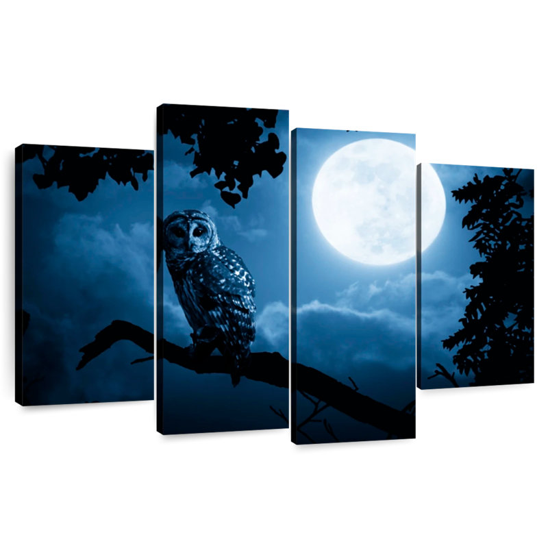 Brampt Watchful Night Owl, 54" H x 84" W