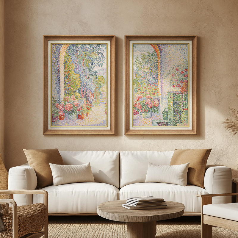 Ensemble de 2 œuvres d'art abstraites encadrées de qualité supérieure sur toile de qualité supérieure avec cadre de 26 po x 36 po